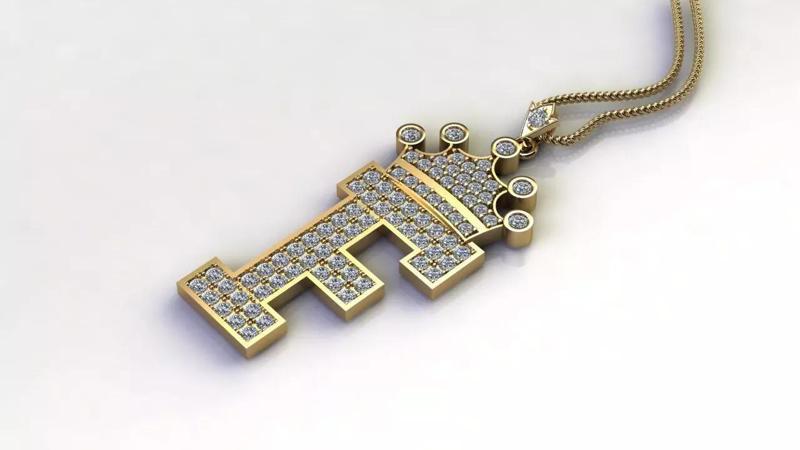 F Letter Pendant