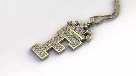 F Letter Pendant