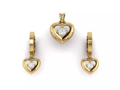 Heart design mini set