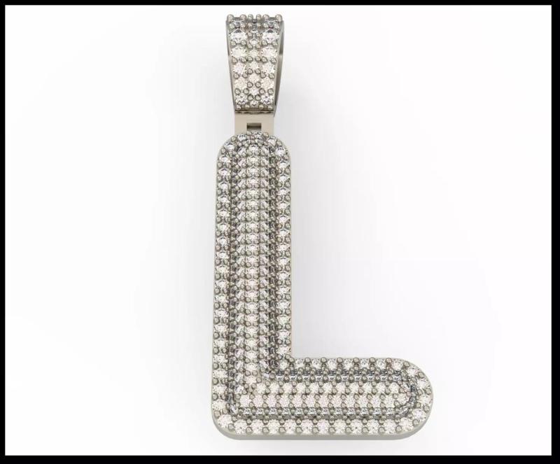 L BUBLLE FONT PENDANT