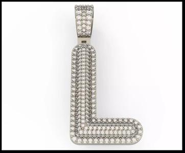 L BUBLLE FONT PENDANT