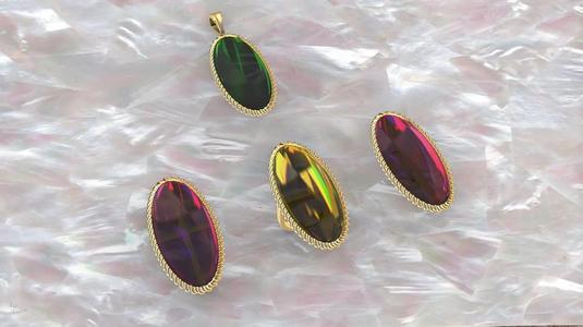 oval rope set cabochon set stl verified