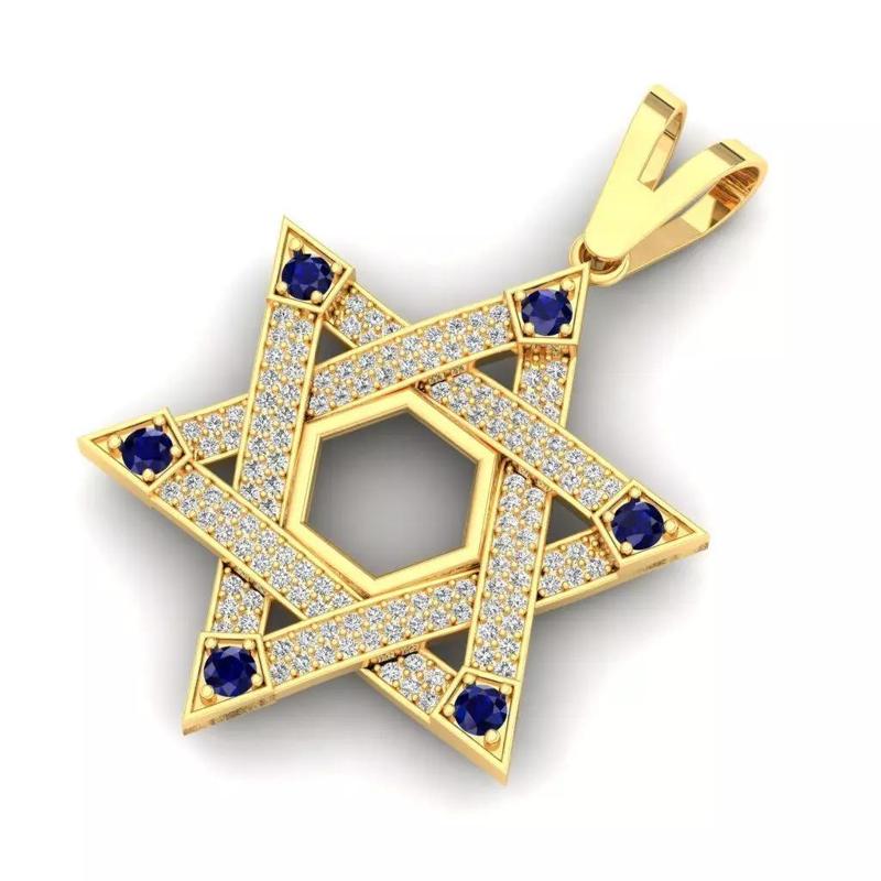 Star Divid Pendant stl and 3dm files