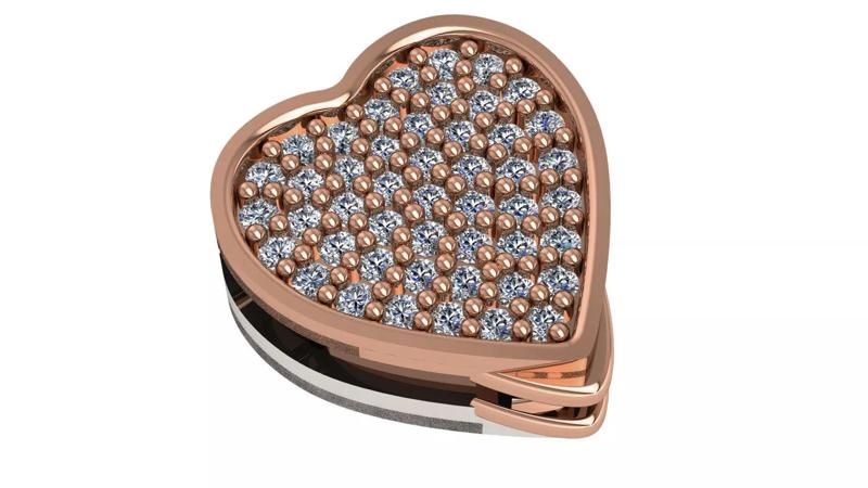 Heart Love Valentine Charm Pendant Necklace