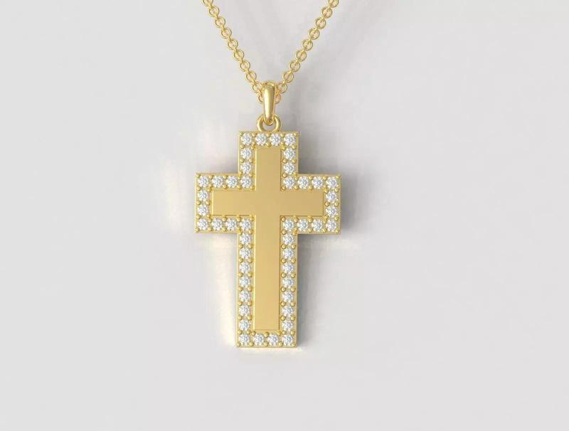 Diamond Cross Pendant