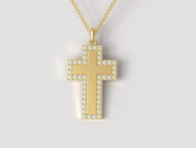Diamond Cross Pendant