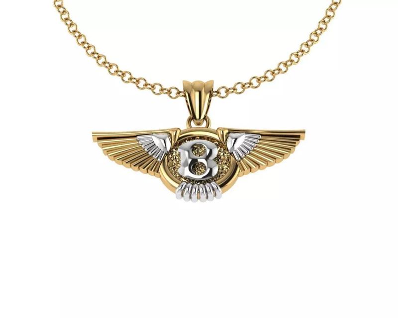 Mens Real Bentley Pendant