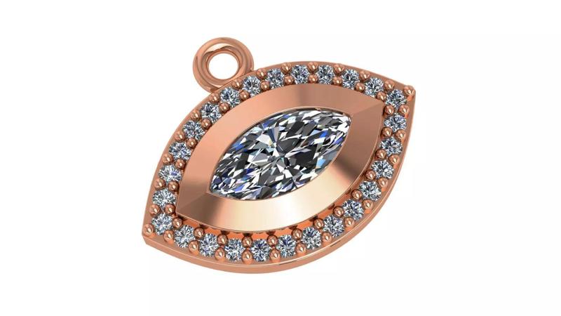 Evil Eye Light Charm Pendant Necklace