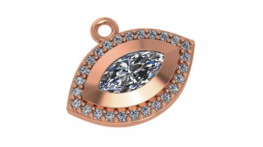 Evil Eye Light Charm Pendant Necklace