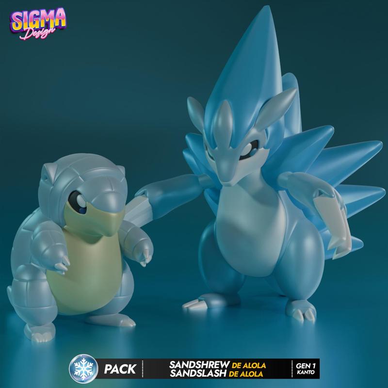 pack - alola sandshrew alola sandslash