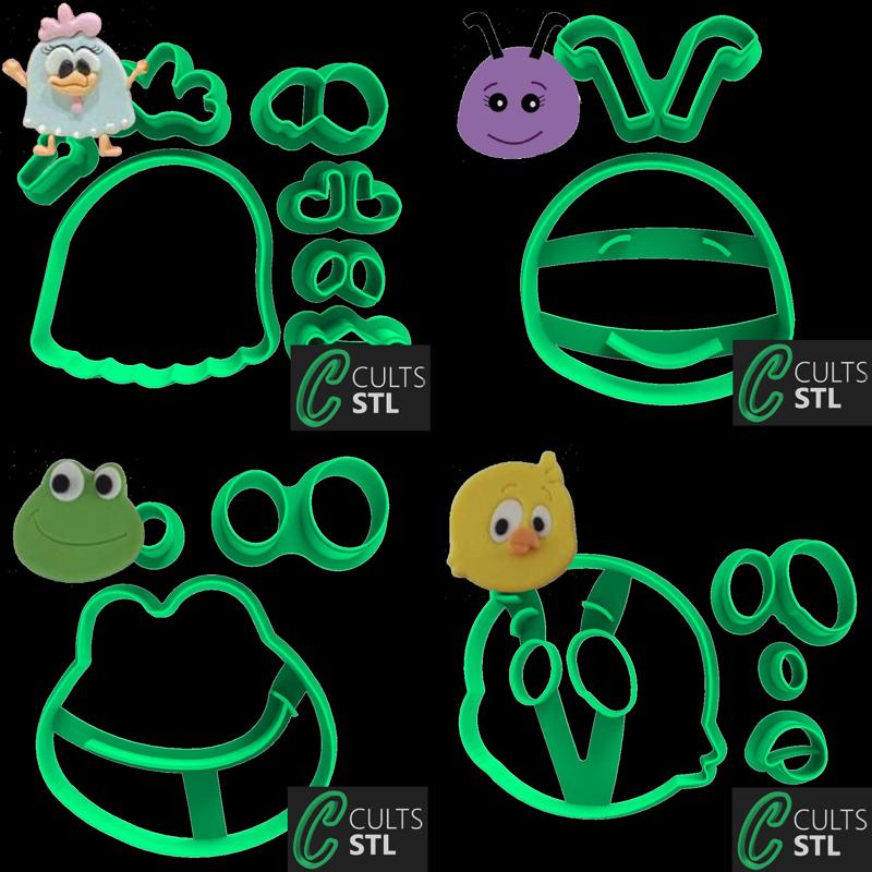 CORTADORES PERSONAGENS - GALINHA PINTADINHA - 5,5cm