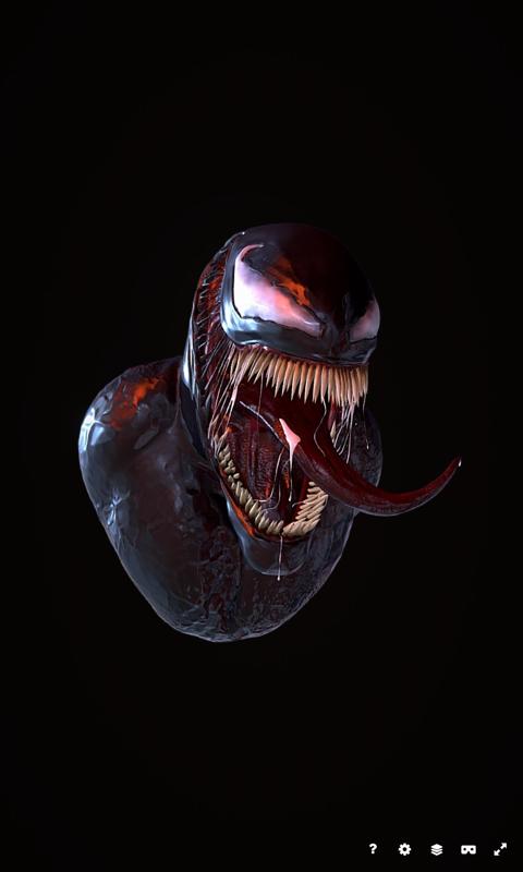 Venom Marvel Head Bust Action Figure Printable