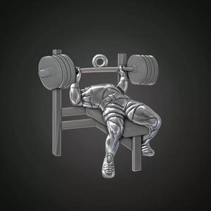 Bench press GYM athlete pendant
