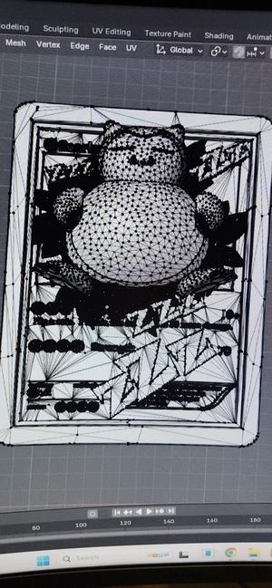 Snorlax Trading Card 3D Wall Art - Multi-Color Ready STL