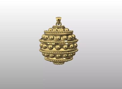 Beaded Orb Pendant