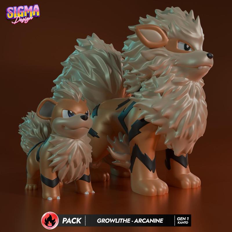 pack - growlithe arcanine