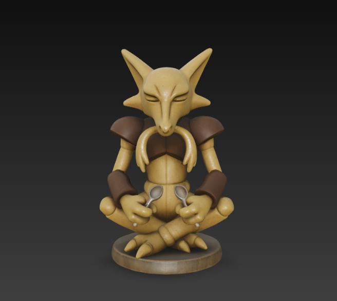 Alakazam meditating pokemon