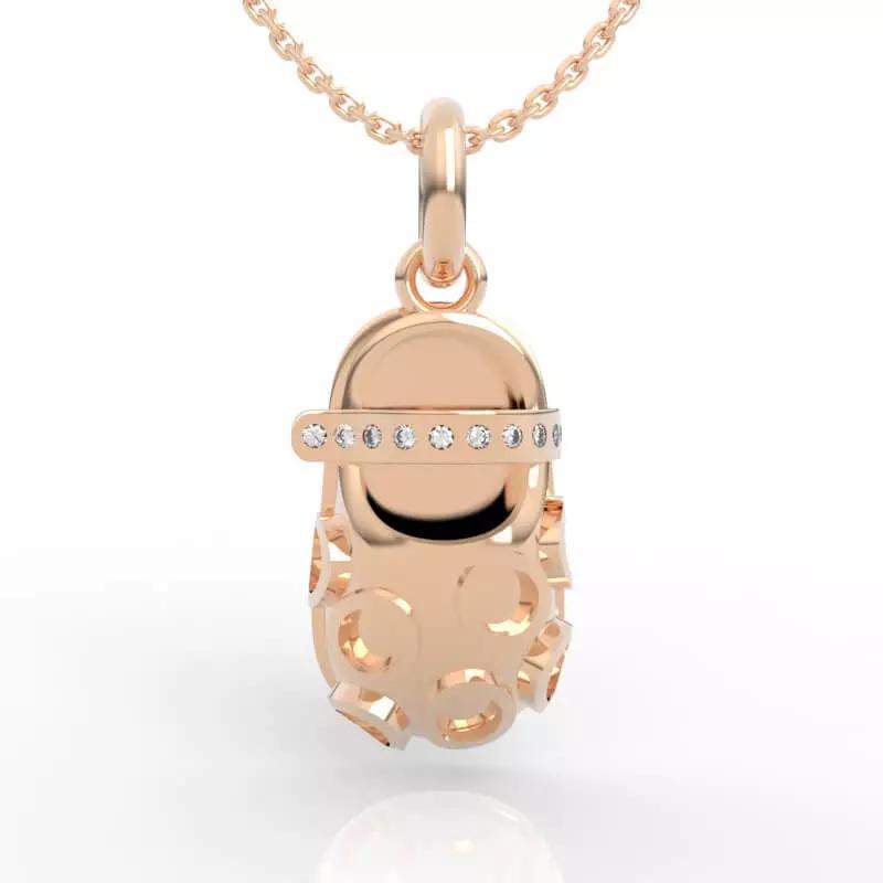 Baby Shoe Charm Necklace