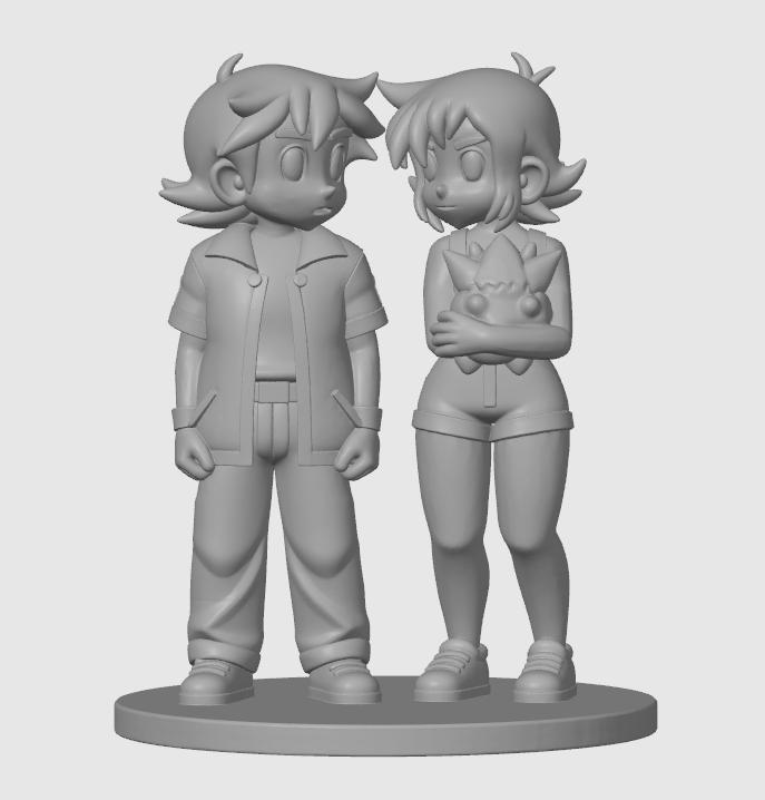 Ash, Misty and Togepi Pokemon