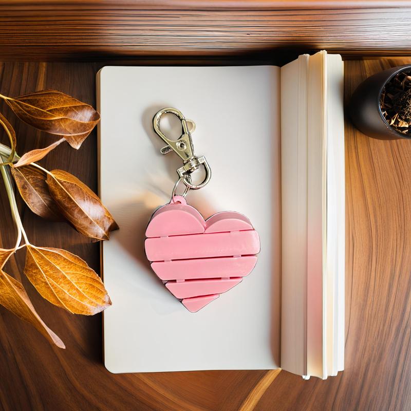 Heart Fidget Keychain - Stress Relief Accessory with Mix & Match Colors