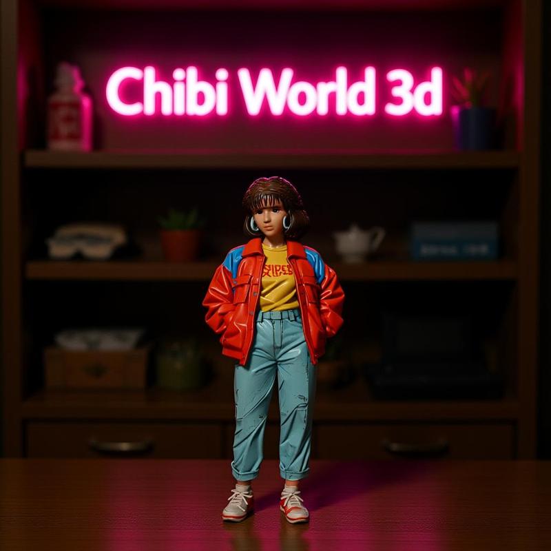 80's Style cute girl oldskool