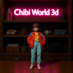 80's Style cute girl oldskool