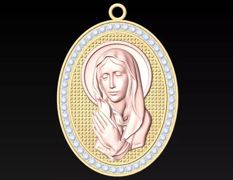 Blessed Mother Maria pendant - N233