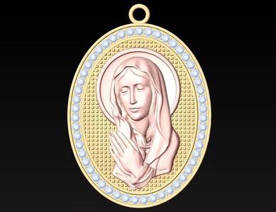 Blessed Mother Maria pendant - N233