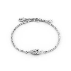 stl file sterling silver bracelet with diamonds