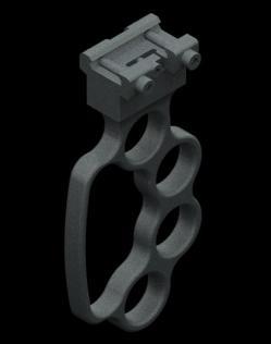 Machine gun front handle Compatible with all rails