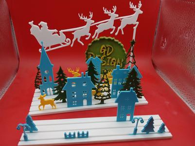 Christmas 3D Scene, Create Your Own!