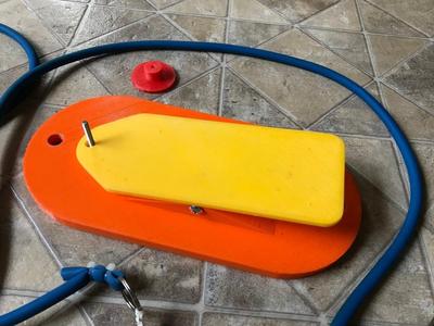 RC airplane bungee launcher pedal