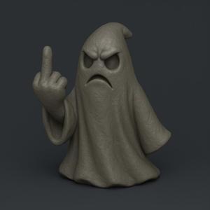 Middle Finger Ghost – Halloween STL