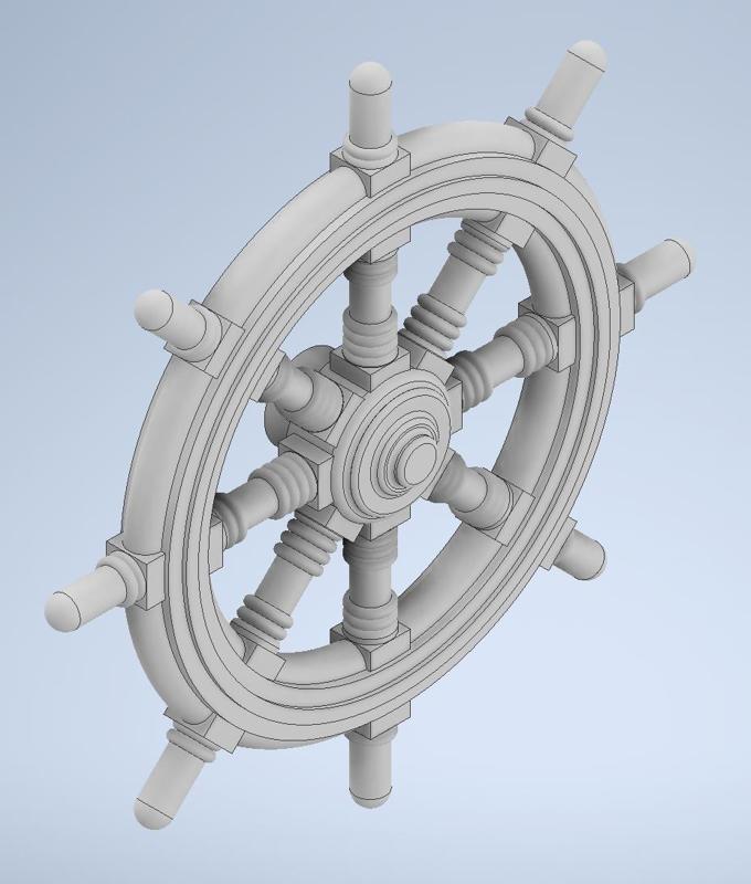 Steering wheel DKM 1:50 Navy Kriegsmarine