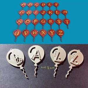 BALLONS  3d letters STL file