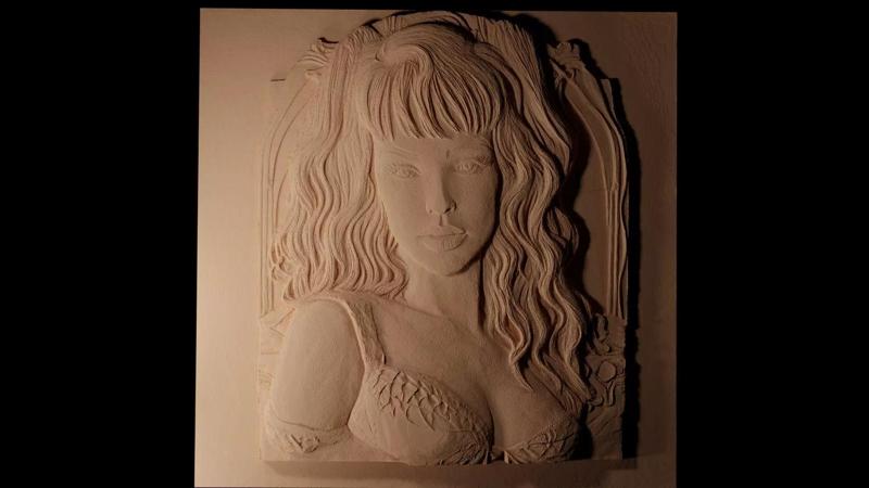 Katy Perry CNC 3d Print High Relief Sand Casting