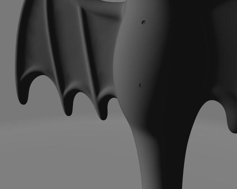 Gothic Bat Wall Decor STL