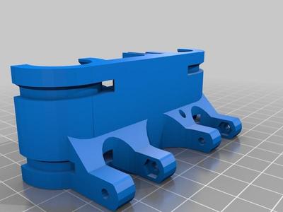 Enlarged Rostock Carriage V1.1 for 12mm smooth rod & KB-12-WW bearings