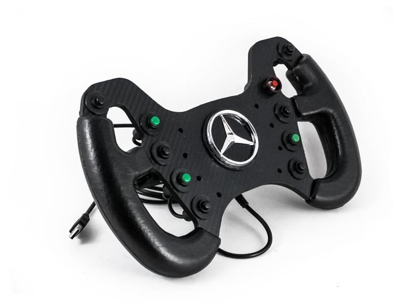 DIY fully 3d printed 300mm AMG GT3 Steering wheel Replica