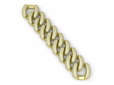 Chain bracelet nailed diamong