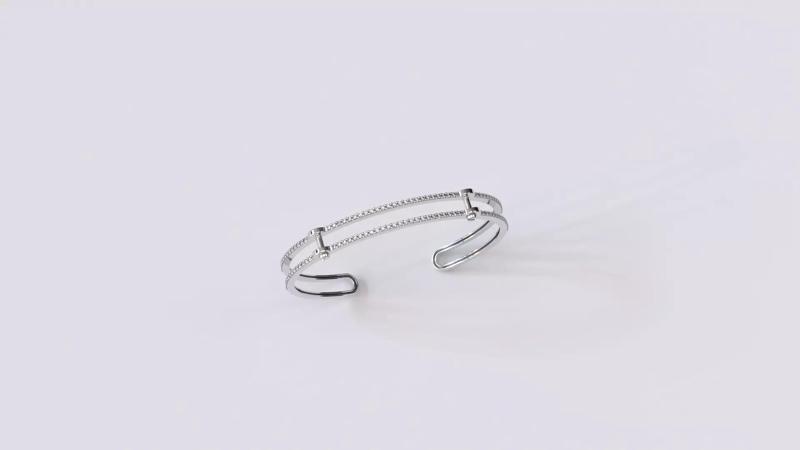 diamond bracelet with screws bolts
