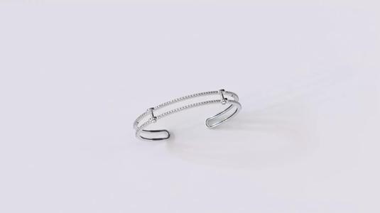 diamond bracelet with screws bolts