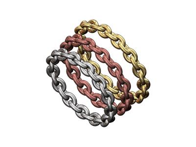 Simple stacker chain link band