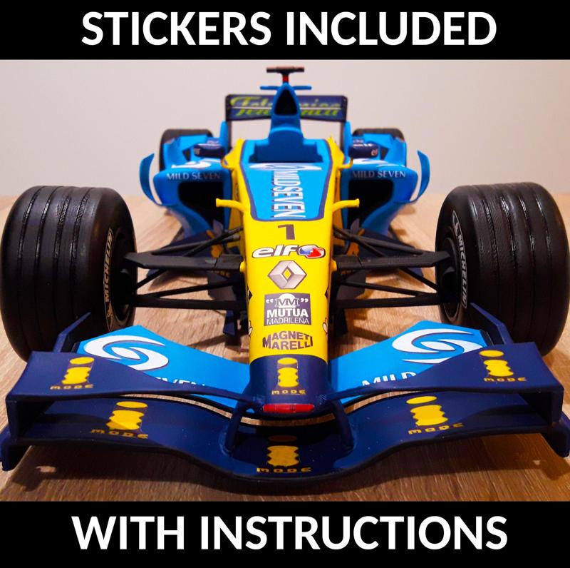 F1 Renault R26 COMPLETE with stickers and instructions