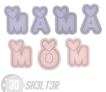 MOM COOKIE CUTTER, MOTHER'S DAY, MAMÁ