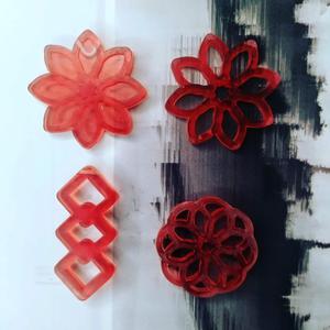 Pendant set - mandalas and geometric floral designs