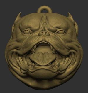 Exotic Bully Keyring