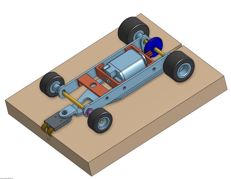 vintage slot car for mabuchi 16D