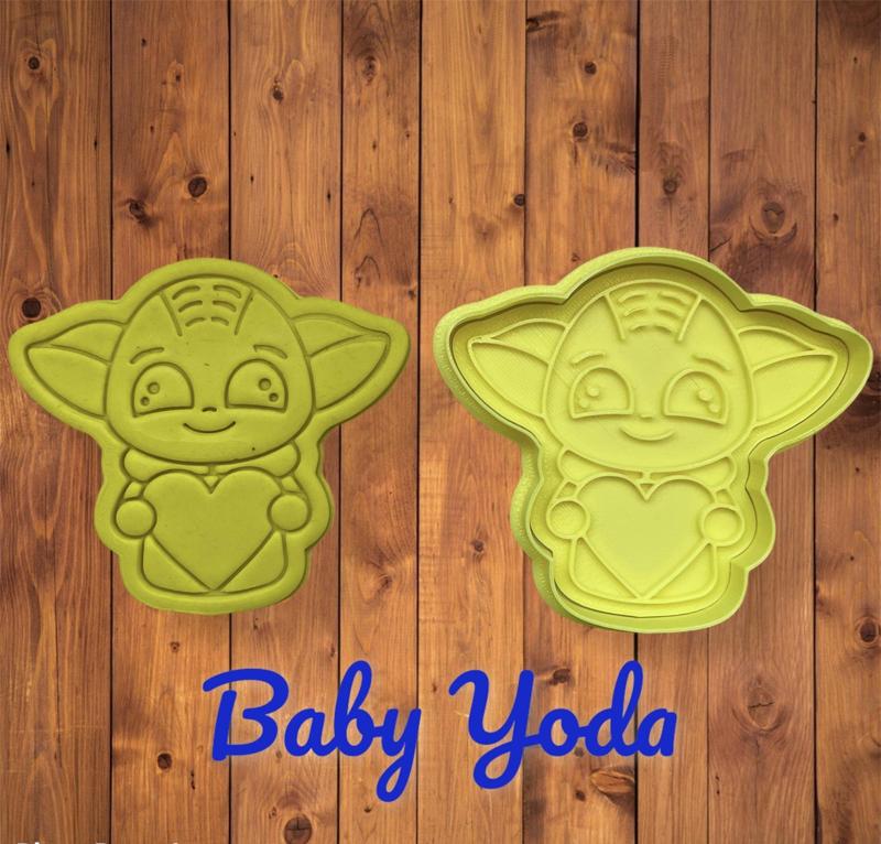 Baby Yoda cookie cutter / Cortador de galleta de bebe Yoda