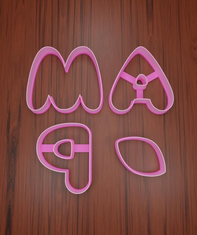 Mom & Dad Cutter Set / in 5, 6 and 7cm